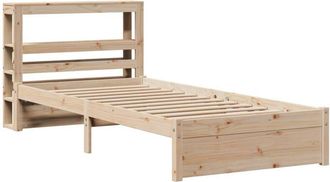 vidaXL Estructura De Cama Con Cabecero Madera Maciza Pino 90x190 Cm Vidaxl