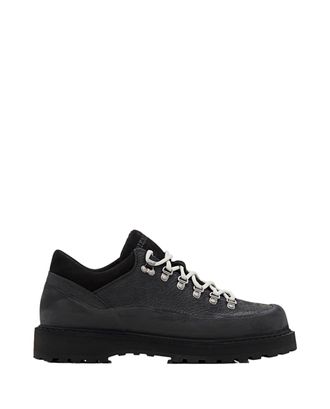 Diemme Black Cornaro Worked Suede Low-Top Sneakers