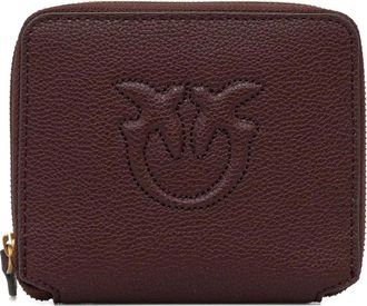 Pinko small square leather wallet - women - Calf Leather - One Size - Brown