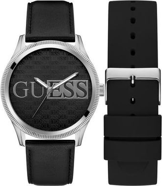 Guess Reputation Watch, 44mm in Black at Nordstrom