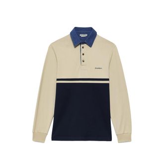 J.W.Anderson Denim-collar Colour-block Polo Shirt