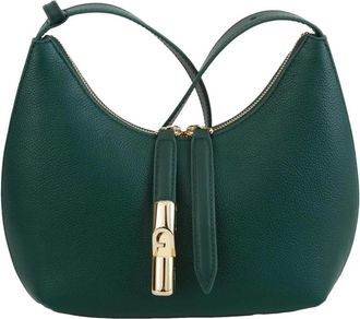 Furla Schoudertas - Dames - Schoudertassen - Groen - ONE Size - Leer - Tassen