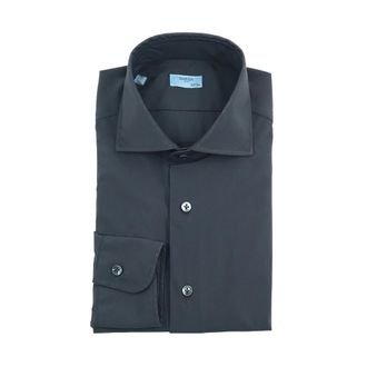 Barba Formal Shirt - Heren - Zakelijke Overhemden - Zwart - XL - Katoen - Overhemden