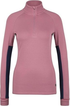 Stoic MerinoSoft245 TuleboSt. Half Zip Merinoshirt für Damen | rosa