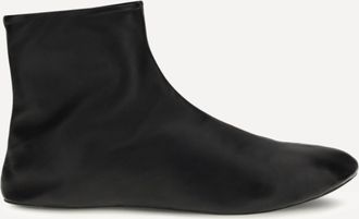 The Row Stivaletti in pelle con fodera in shearling Woman 36