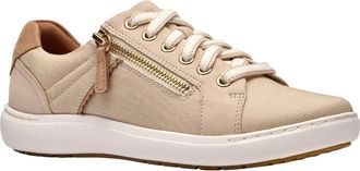 Clarks Womens Nalle Zen, Cream Textile, 8.5