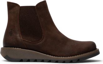 FLY London Fly London Womens Brown Chelsea Suede Leather Ankle Boots - SALV195