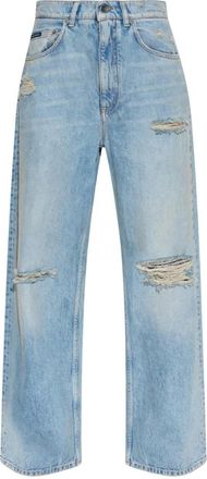 Dolce & Gabbana Dames, Jeans, Blauw, Maat: M Katoen