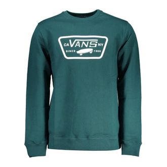 Vans Sweatshirts, male, Green, Size: XS Green Long Sleeve Sweatshirt with Print