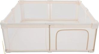 OEM Parque Infantil, Estructura Met&aacute;lica, Dise&ntilde;o Port&aacute;til, Color Beige, 180-200-70 Cm