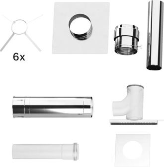 Bosch Accesorio De Evacuaci&oacute;n De Gases Fc-set200 Gbsatz Cascada B23p En Chimenea, D:200mm, 7738113214