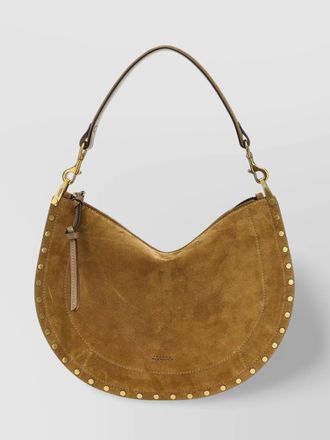 Isabel Marant zipped studded suede shoulder bag