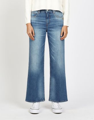 Gang Weite Jeans GANG 94CARLOTTA, Damen, Gr. 26, N-Gr, fab wash, Denim/Jeans, Obermaterial: 98% Baumwolle, 2% Elasthan, weit bodenlang, Jeans Weite Jeans, 