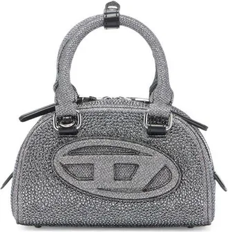 Diesel 1DR 2.0 Crystal Dome Crossbody Bag in Gunmetal at Nordstrom