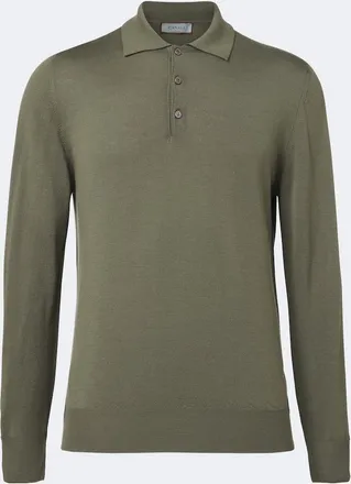 Canali Virgin wool polo sweater