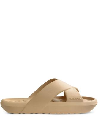 Havaianas Sandalen met gekruiste bandjes - Beige