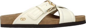 Valentino Garavani Sandalen en Klompen Dames Beige/Ivoor Leer