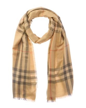 Burberry Metallic Wool & Silk-Blend Scarf