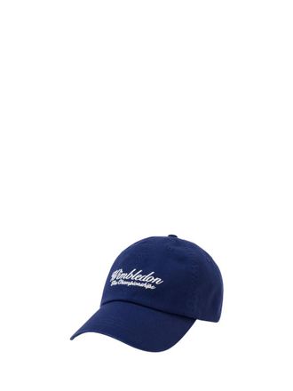 Ralph Lauren Navy Blue Sport Logo Textured Baseball Hat