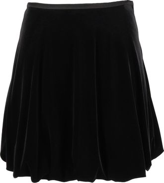 Emporio Armani Voluminous Velvet Mini Skirt