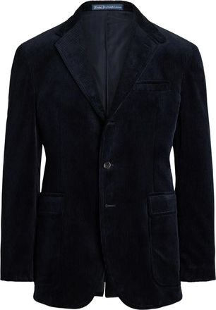 Polo Ralph Lauren Cappotto sportivo monopetto a coste - Blu