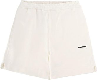 Barrow White Logo Shorts