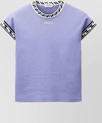 Versace cotton short-sleeve mini dress