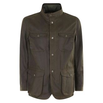 Barbour Ogston Wax Jacket - - Jackets - Uomo - Verde - M