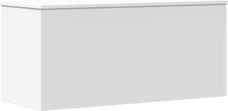 vidaXL Caja De Almacenaje Madera De Ingenier&iacute;a Blanca 100x42x46 Cm Vidaxl