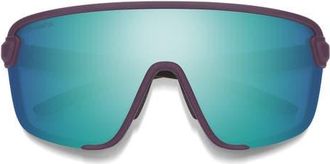 Smith Bobcat 135mm ChromaPop Shield Sunglasses in Matte Amethyst /Opal at Nordstrom