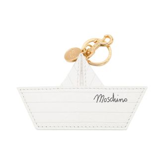 Moschino Keyrings, female, White, Size: ONE SIZE La Barchetta Portachiavi/Charms