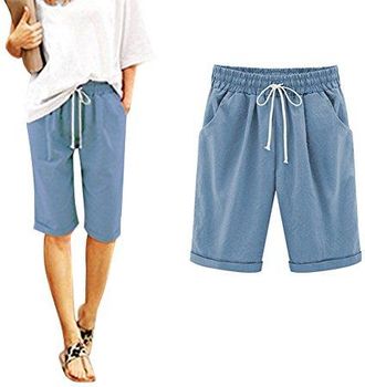 Short Décontracté Femme En Velours Côtelé - Coupe Ample, Confortable, Tendance Streetwear (Noir, XL)