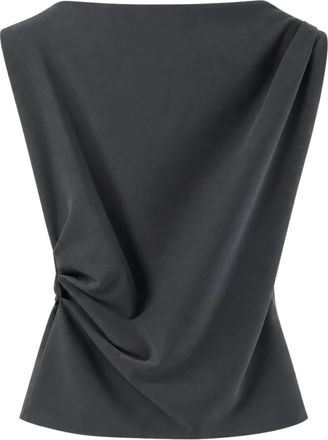 Herno Tops, Dames, Grijs, XL, Mouwloze Tops