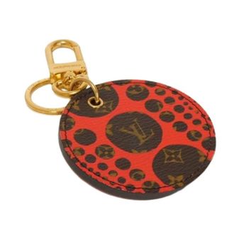 Louis Vuitton Pre-owned Accessories, male, Red, Size: ONE SIZE Pre-owned Porte Cles Monogram Pumpkin Dots Key Holder
