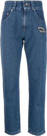 Opening Ceremony Blauwe Straight Jeans met 5 Zakken - Dames - Regular Fit Jeans - Blauw - W26 - Katoen - Jeans