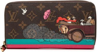 Louis Vuitton Brown Pvc Leather Long Wallet (Bi-Fold) (Pre-Owned)