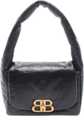 Balenciaga Pre-owned Vintage Schoudertas - Dames - Vintage Schoudertas - Zwart - ONE Size - Leer - Vintage