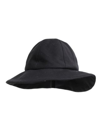 Dolce & Gabbana Womens Black Cotton Wide Brim Bucket Hat Silk
