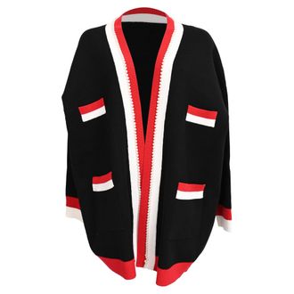 Sandro Sandro Oopen Cardigan in Black Viscose