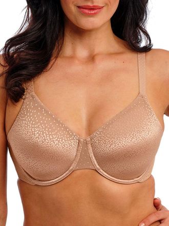 Wacoal Womens Back Appeal Underwire Bra - Beige polyamide - Size 40E