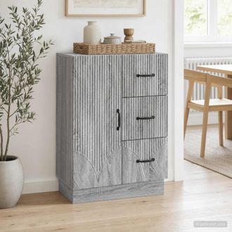vidaXL Vidaxl Credenza Grigio Sonoma 66 X 34,5 X 87 Cm Legno
