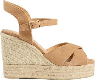 Castaner Blaudell/8Ed/007 11 cm sleehakken - Dames - Sleehakken - Beige - 40 EU - Su&egrave;de - Schoenen