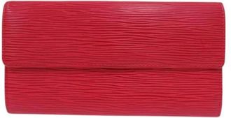 Louis Vuitton Pre-owned Wallets, female, Red, Size: ONE SIZE Pre-owned Leather Wallet