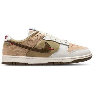 Nike Mens Dunk Low - Basketball Shoes Linen/Dark Hazel/Phantom Size 10.5