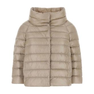 Herno Down Jackets, female, Beige, Size: M Sofia Down Jacket