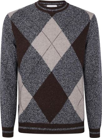 Ballantyne Round-neck Truien - Heren - Ronde hals truien - Veelkleurig - M - Truien & Vesten