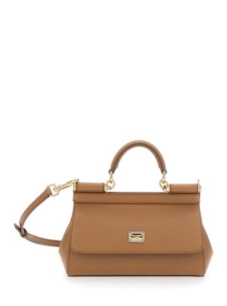 Dolce & Gabbana Brown Sicily Small Satchel