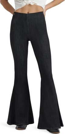Wrangler x Lainey Wilson Pull-On Bell Bottom Jeans in Black at Nordstrom, Size 28