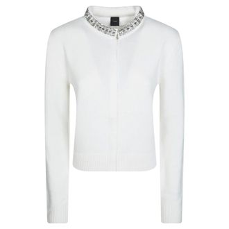 Pinko Pinko, Dames, Truien, Wit, Maat: S Wol