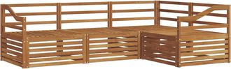 vidaXL Conjunto De Sof&aacute;s De Exterior 4 Uds. Natural Vidaxl